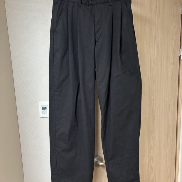 (0) 노운 와이드 치노 팬츠 블랙