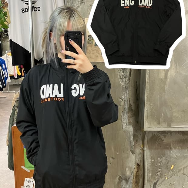 엄브로 바람막이 블랙 M  #csz674