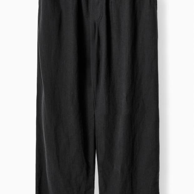 3)이얼즈어고 플리츠 컴포트 블랙 밴딩팬츠(새제품급)