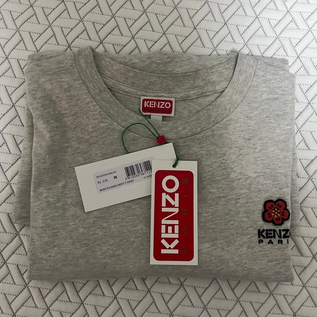 겐조 보케 플라워 티셔츠 그레이