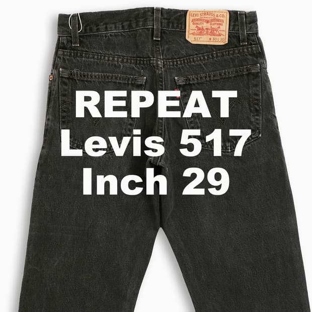 빈티지 리바이스 517 흑청 블랙진 29 인치 LV5173051