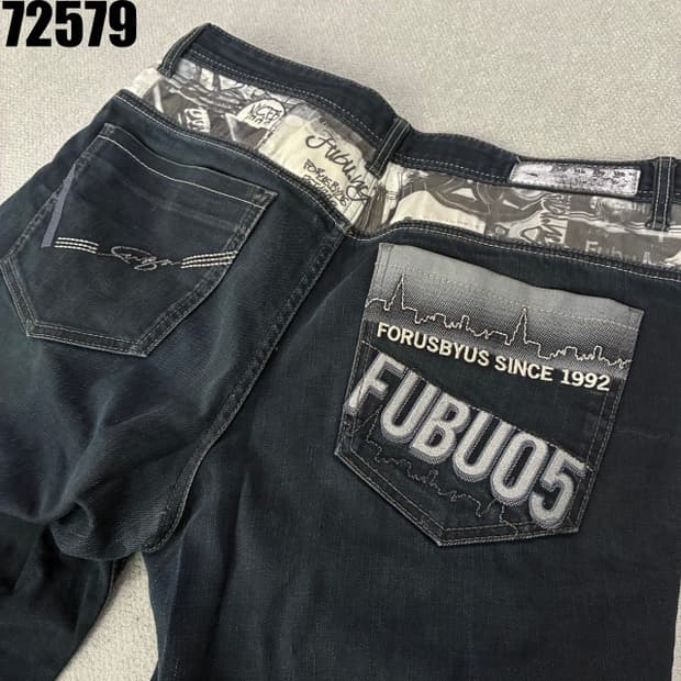 FUBU05 포켓 포인트 청바지