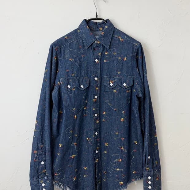 락마운트 랜치웨어 데님 웨스턴 셔츠 (MADE IN USA)