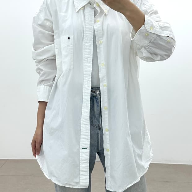 타미힐피거 화이트셔츠