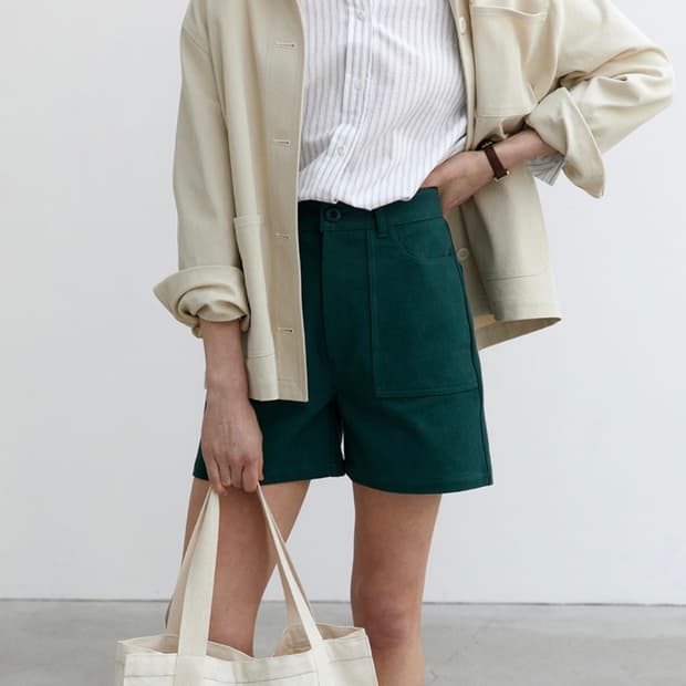 (새상품) 브렌다브렌든 outpocket twill shorts