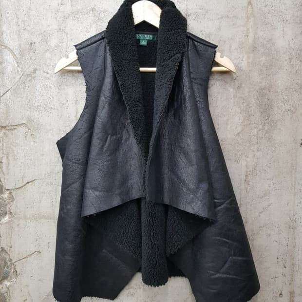 폴로 랄프로렌 무스탕 베스트 S사이즈