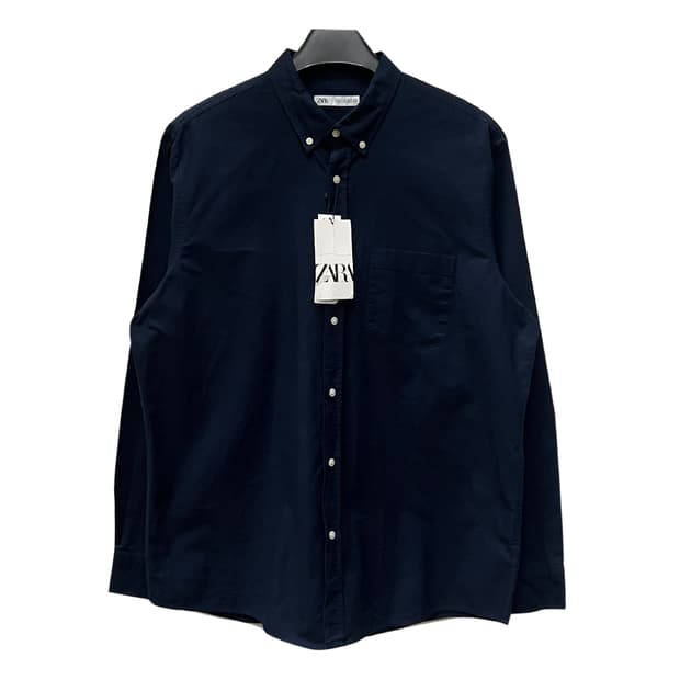 ZARA 자라 데드스탁 네이비 옥스포드 셔츠 남방 XL
