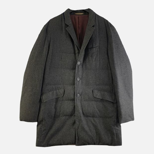 트루젠 남성110 차콜 웰론 롱자켓 M5907