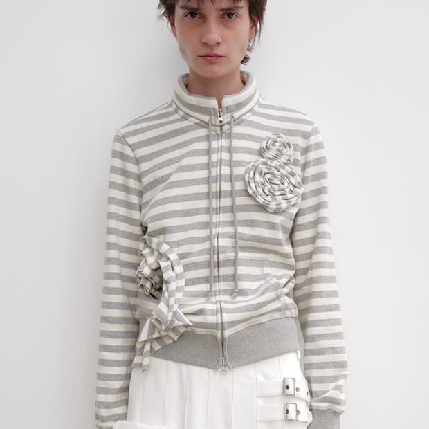 오픈와이와이 아플리케 집업 자켓