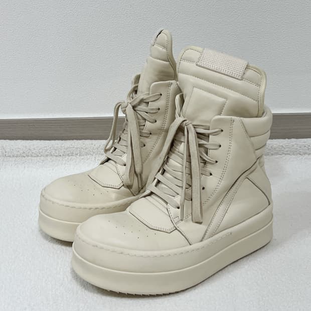 릭오웬스 24FW 메가범퍼 지오바스켓 밀크
