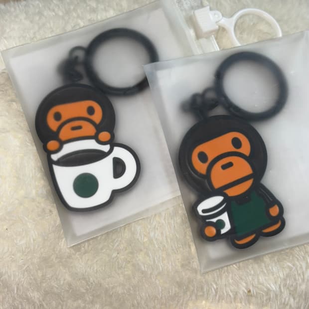 스타벅스 베이비마일로 콜라보 키링 A