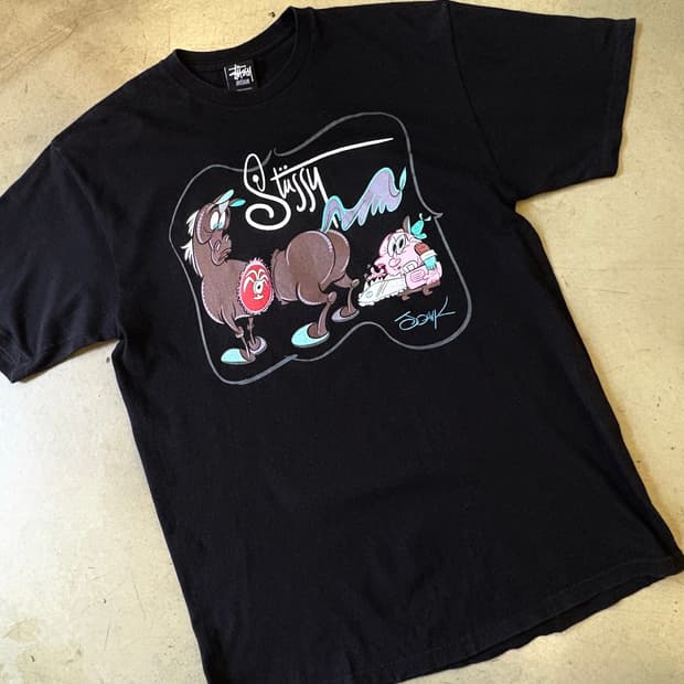 스투시 Stussy x John K 반팔티셔츠 M