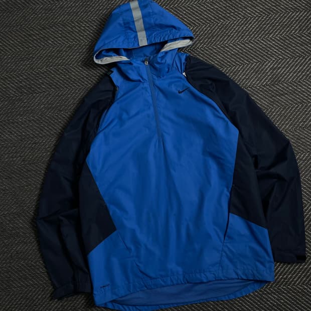 00s 나이키 올드스쿨 스우시로고 배색 바람막이y 4445