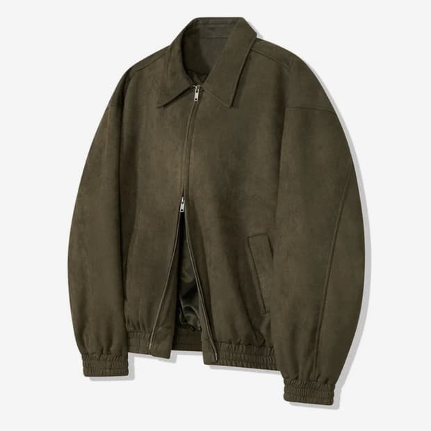 스탠다드에러 스탠다드 블루종 스웨이드 자켓 블랙