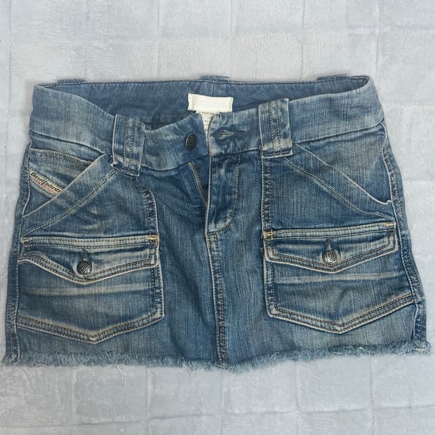 디젤 데님 마이크로 미니스커트