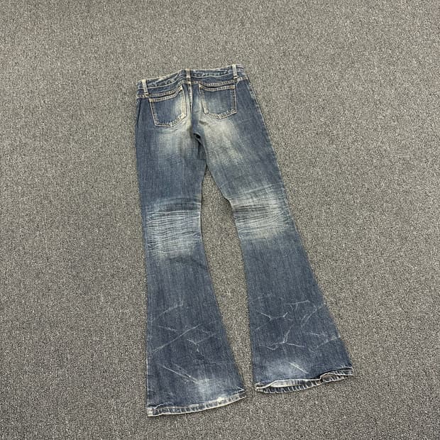 27) 재패니즈 빈티지 y2k 부츠컷 워싱 데님팬츠 