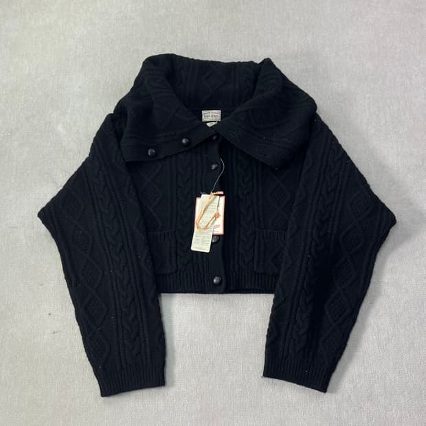 W 95 폴로랄프로렌 진스 신형 크롭 꽈배기 가디건 (새상품)