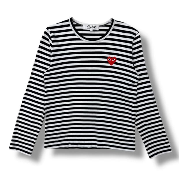 꼼데가르송 스트라이프 티셔츠 r1989