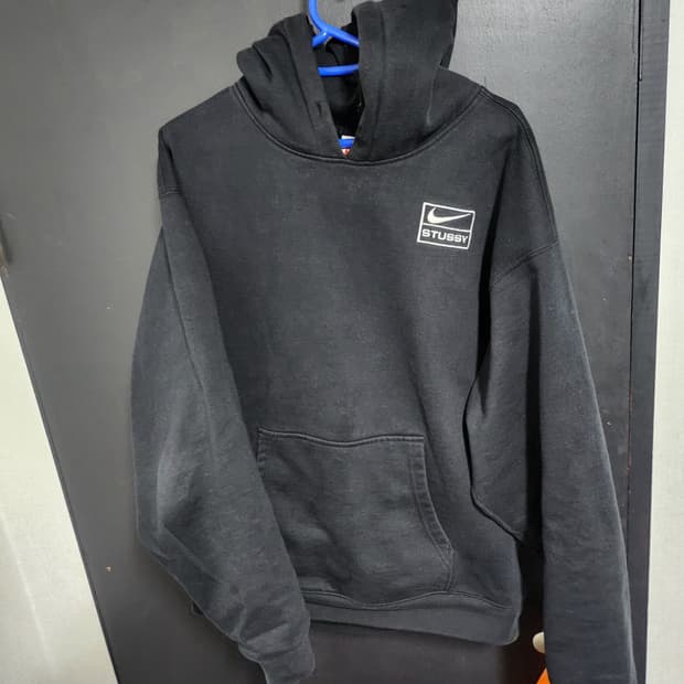 스투시 나이키 후드 블랙 S
