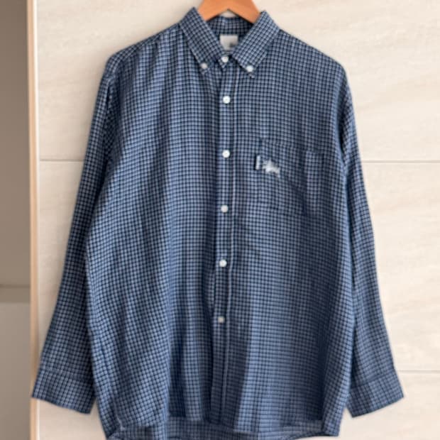 00s 스투시 플레이드 체크 셔츠