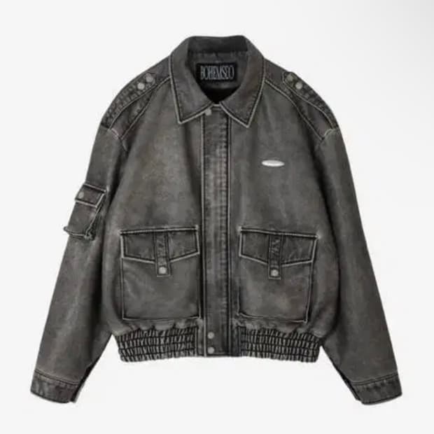 보헤미안서울 레더봄버 그레이 1사이즈