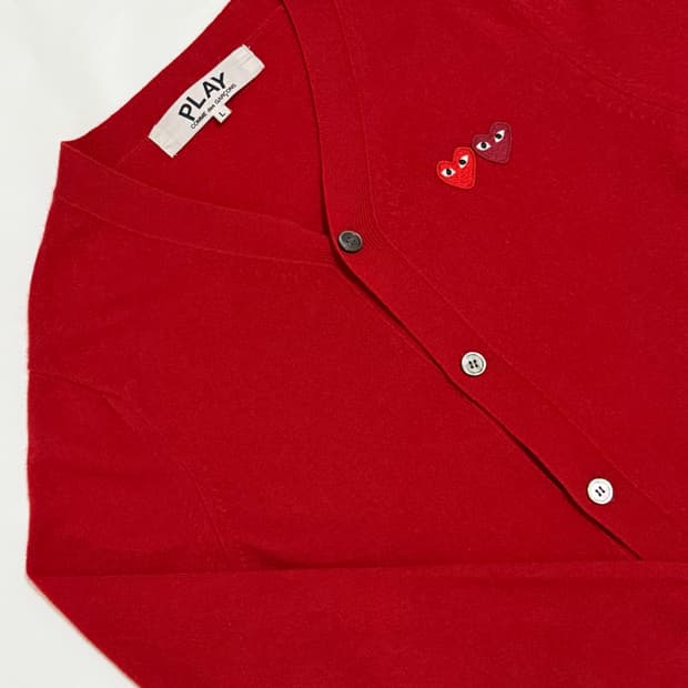 꼼데가르송 더블와펜 가디건 L