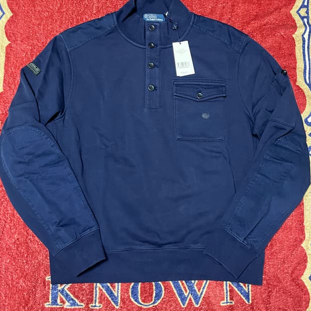 폴로 플리스 루프백 유틸리티 스웨트셔츠