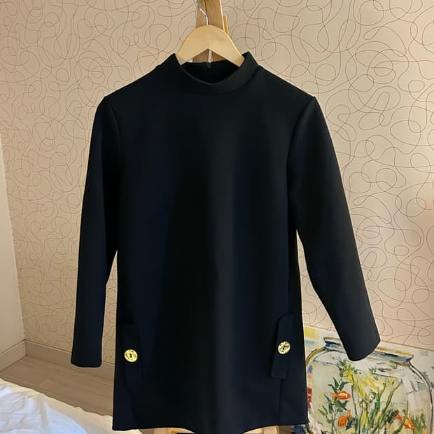 자라 블랙 모크넥 원피스(M사이즈)