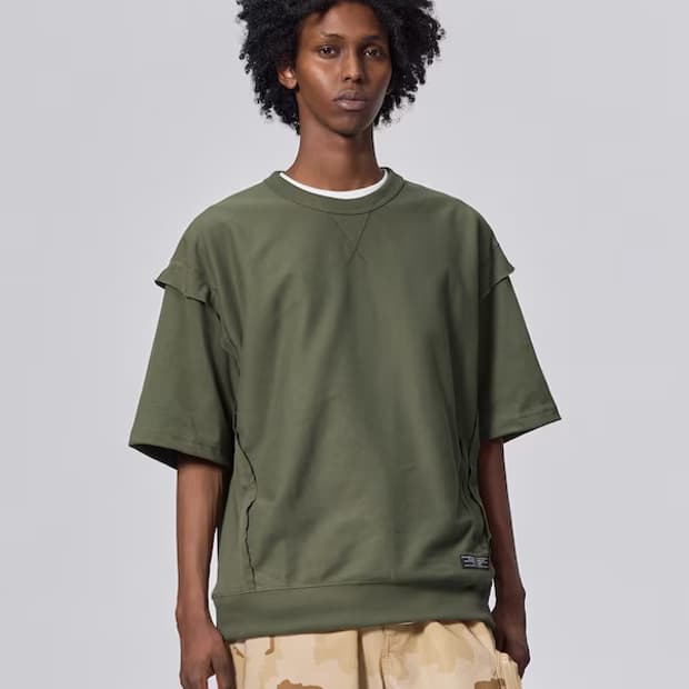 L) GU 언더커버 undercover 스웻셔츠 티셔츠 반팔 맨투맨 카키