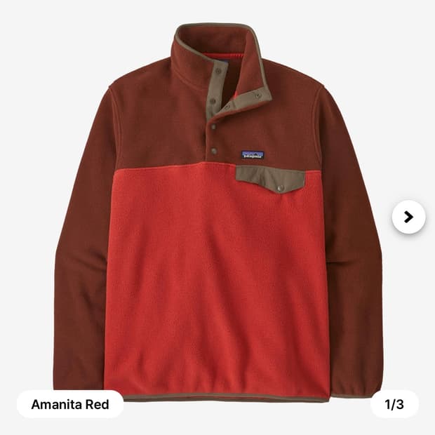 파타고니아 신칠라 아마니타 레드 XL