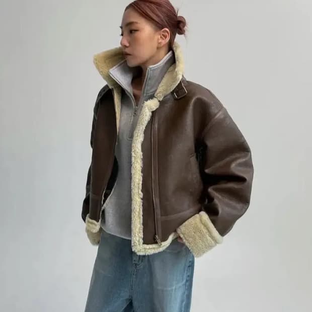 블랙업 라메르 무스탕