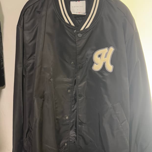 행텐 검정색 야구 점퍼 xl