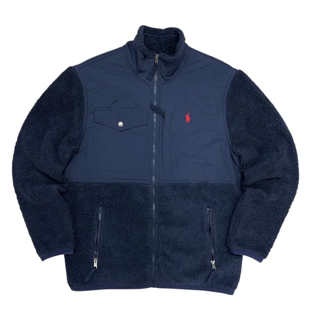 폴로 시그니처 쉐르파 후리스 자켓(S)