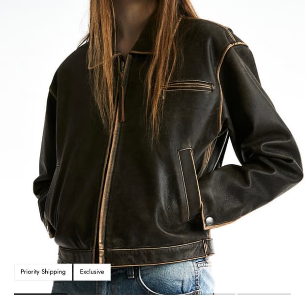 OPEN YY 클래식 바이커 레더자켓