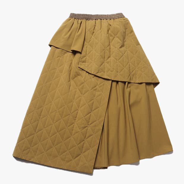 RAY BEAMS - QUILTED LAYERED SKIRT