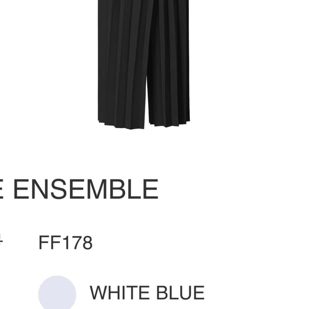 옴므플리세 엣지 앙상블 하카마 블랙 2싸이즈