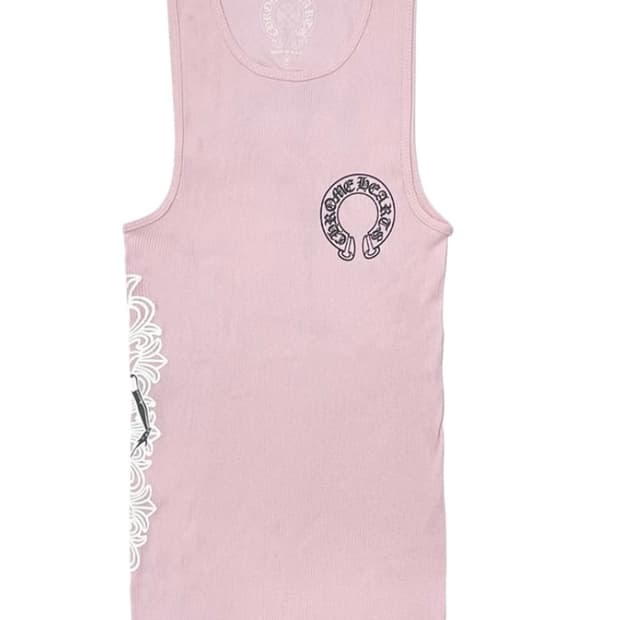 (S,M) 크롬하츠 데들리돌 탱크탑 핑크