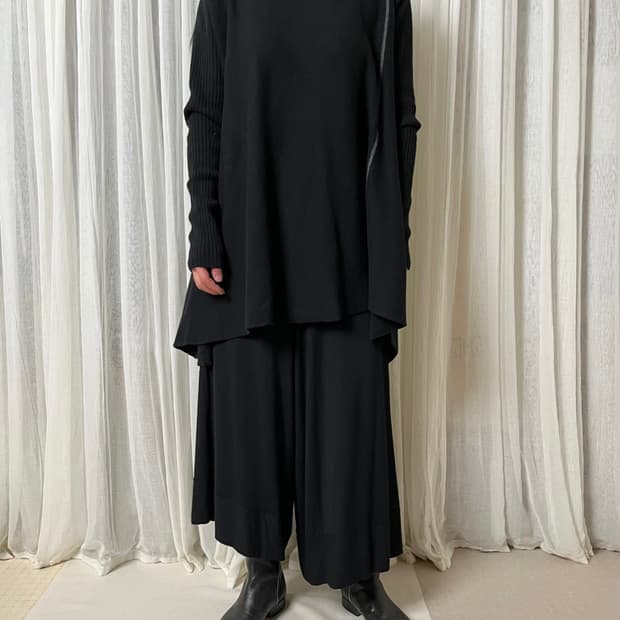 요지야마모토 플레어 롱 니트 yohji yamamoto y’s 비대칭