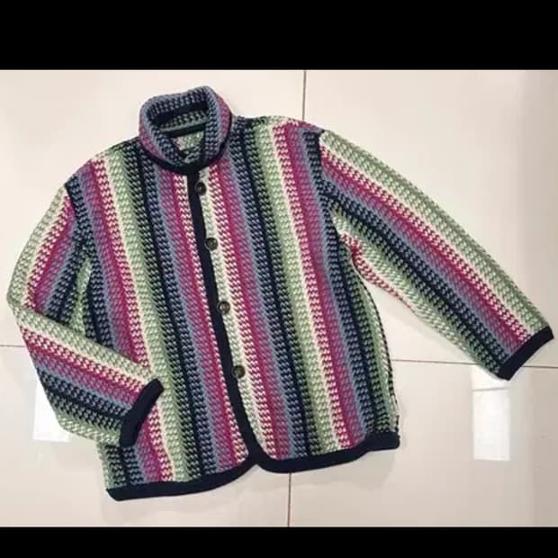 디스이즈네버댓 크로쉐 니트 가디건