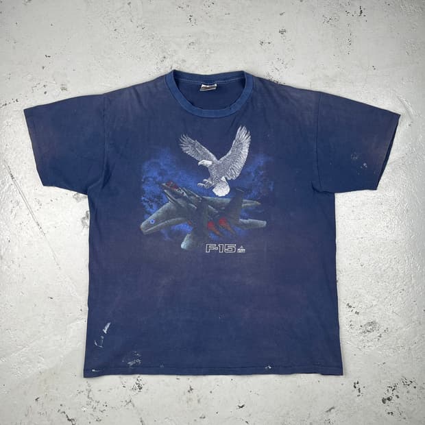 빈티지 F-15 Fighter Jet Eagle 반팔