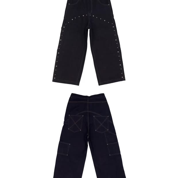 Full Stud Vintage indigo denim