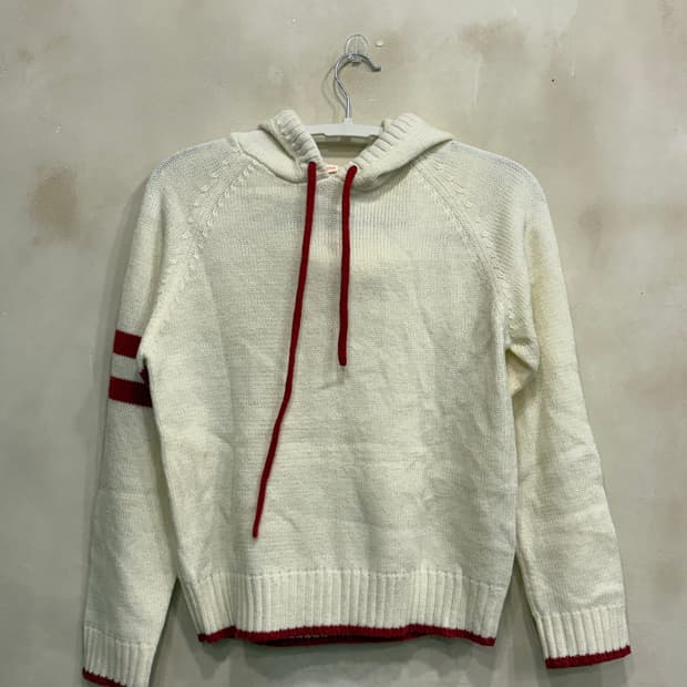 일본빈티지 후드 니트 