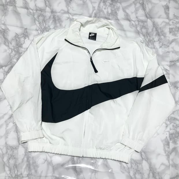 나이키 바람막이 자켓 오버핏 깔끔 빅로고