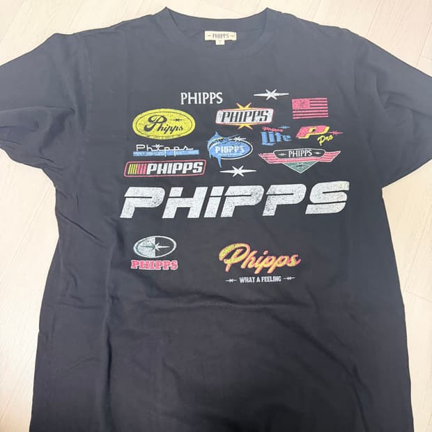 새상품 phipps 핍스 그레픽 레이싱 반팔티 L