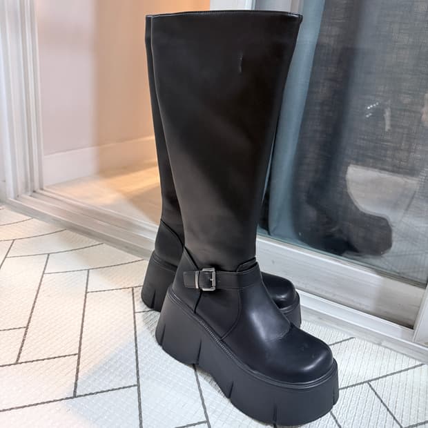통굽 롱부츠 240 9cm