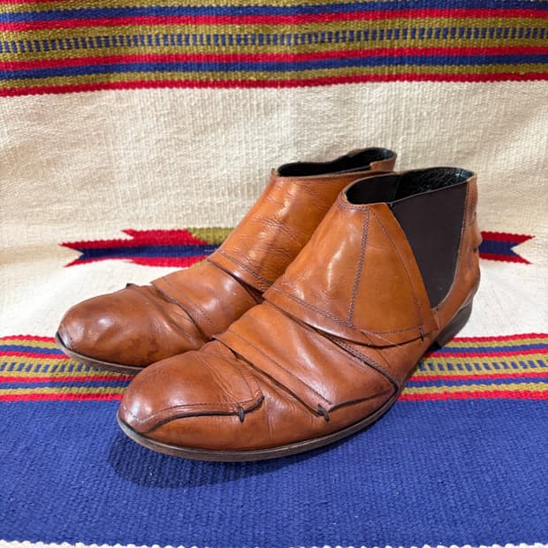 훕데두 레이어드 드레이프 사이드 고어 부츠