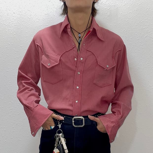 Billie Francis 70’s real 웨스턴셔츠