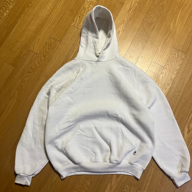 [L] 00s 빈티지 러셀 후디 화이트