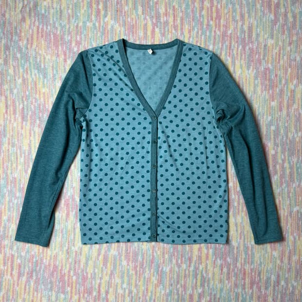 민트 도트 가디건