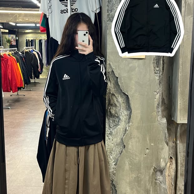 아디다스 져지 블랙 L #csz2044